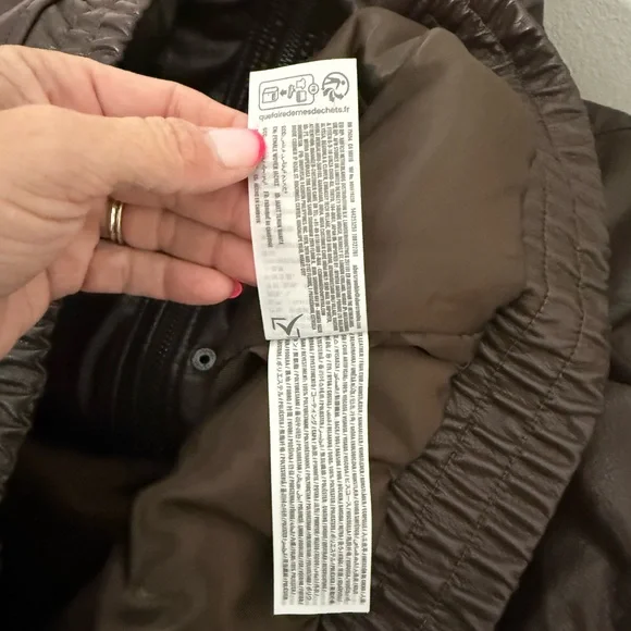 Abercrombie & Fitch Dark Brown Vegan Leather Jacket - Picture 12 of 12